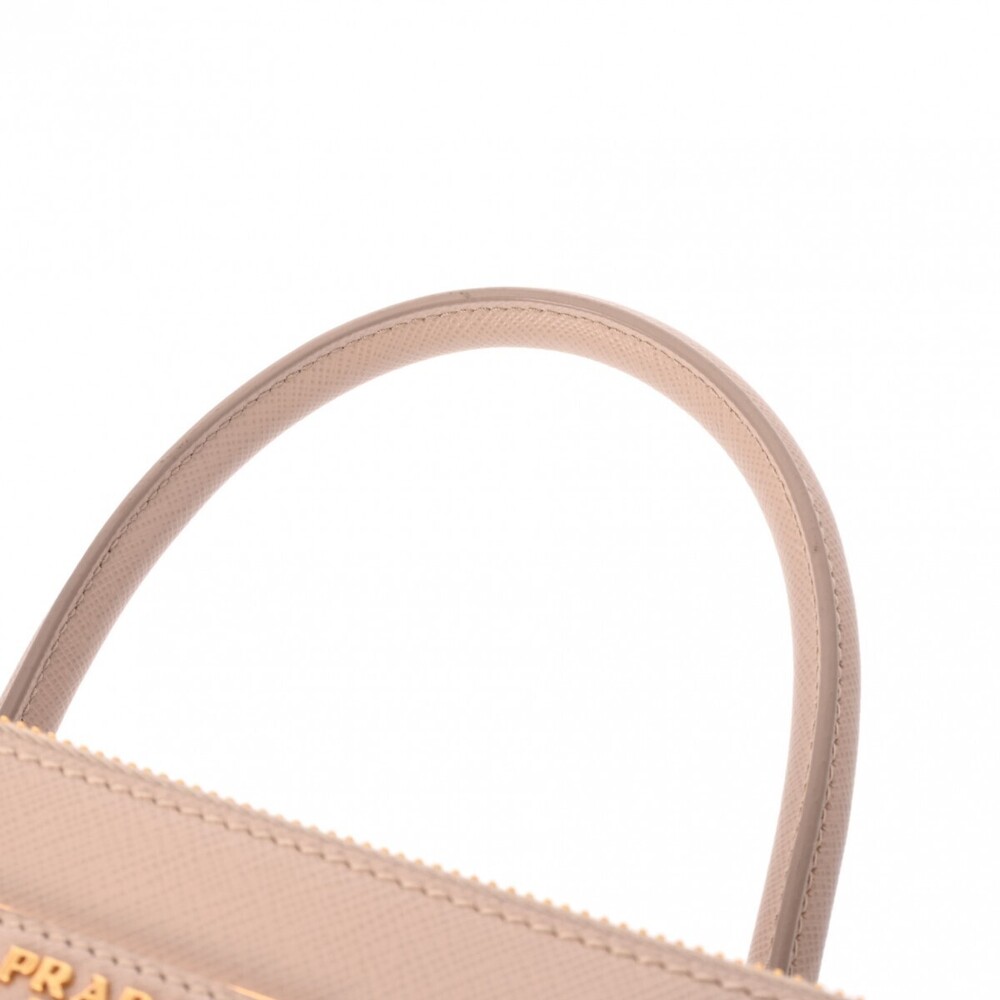 Prada Beige Handbag Saffiano Pink Pink Tan Galleria - Picture 4 of 11